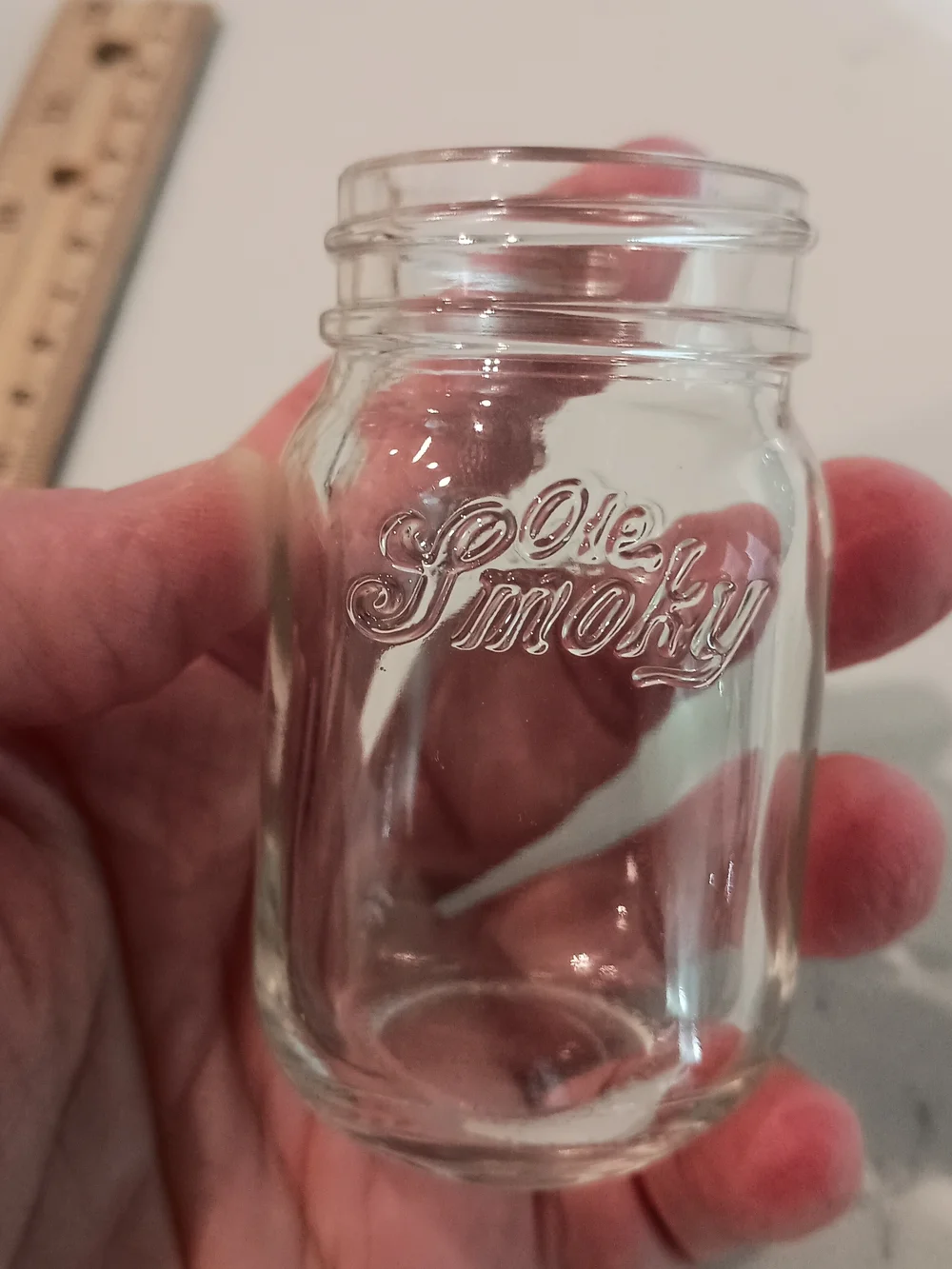 Set Of 2 Pre-Owned Ole Smoky Moonshine Mason Jars Shot Glasses * 2 Oz. Each Vase